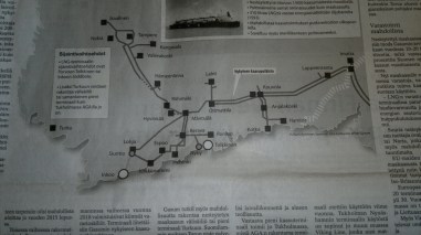 LNG kaasuputki Suomessa