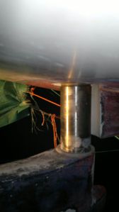 Rudder shaft and the lower bearing