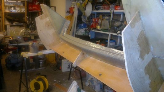 The aft deck at the shed