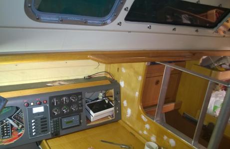 Now back to point zero. Paint and varnish, piping for electrical cables. Remount the whole again.