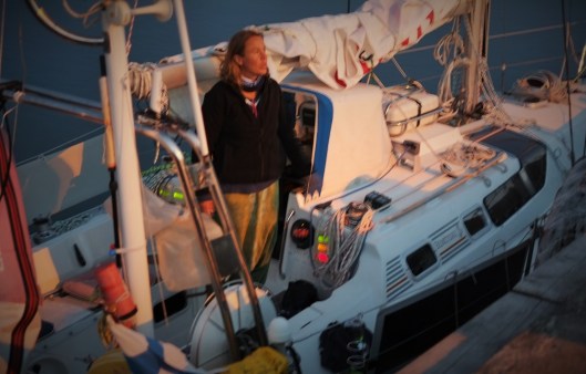 Visby saapuminen yöllä