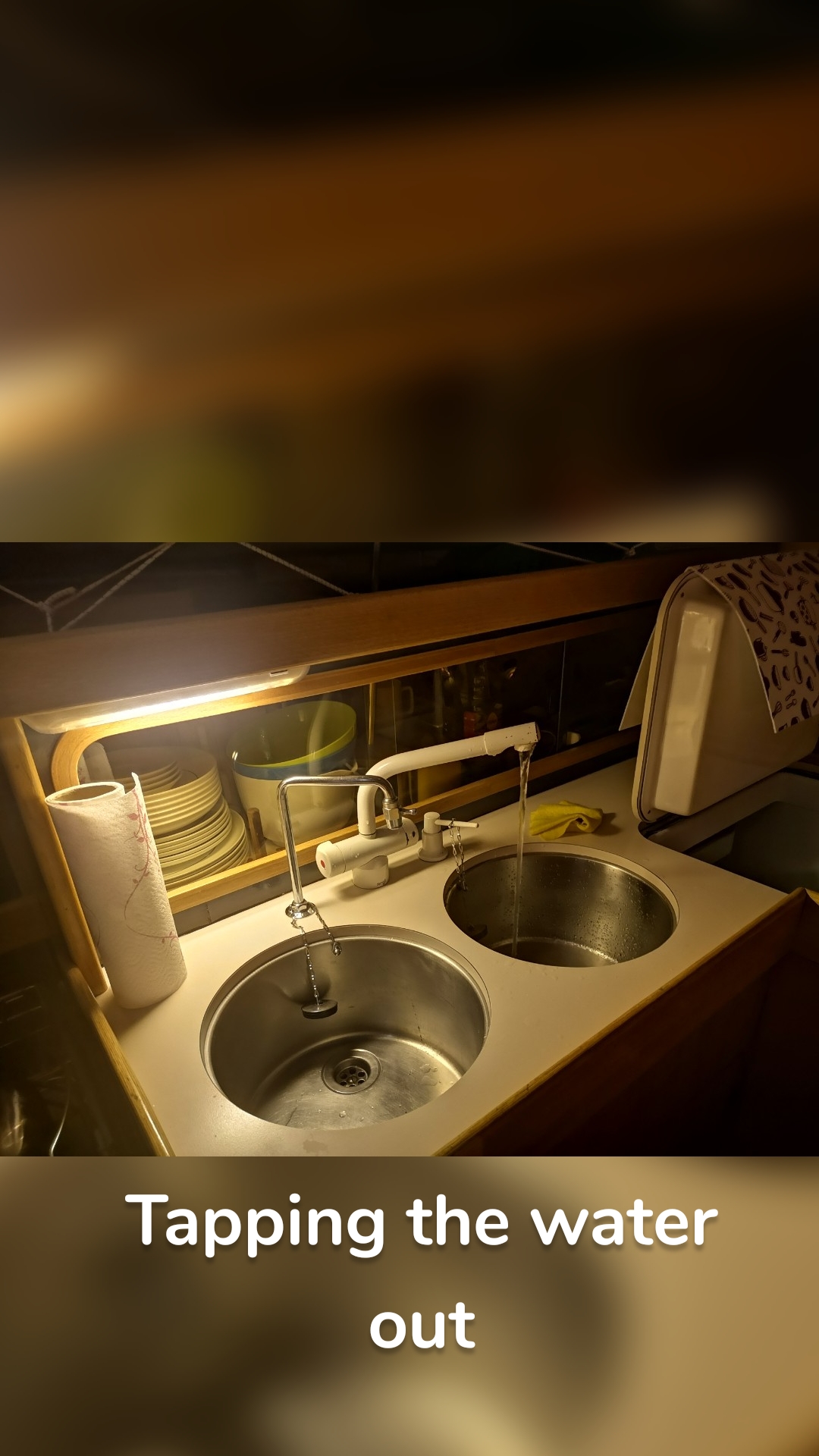 Tapping the water out